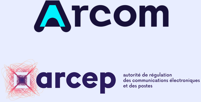 Logos Arcom et Arcep